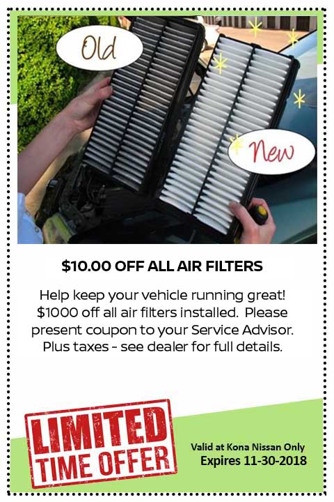 safety check coupon Nissan hawaii