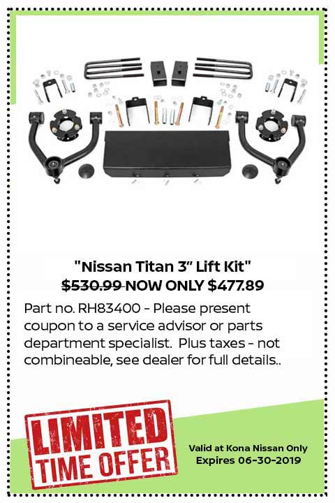 Windshield wiper coupon Kona NIssan